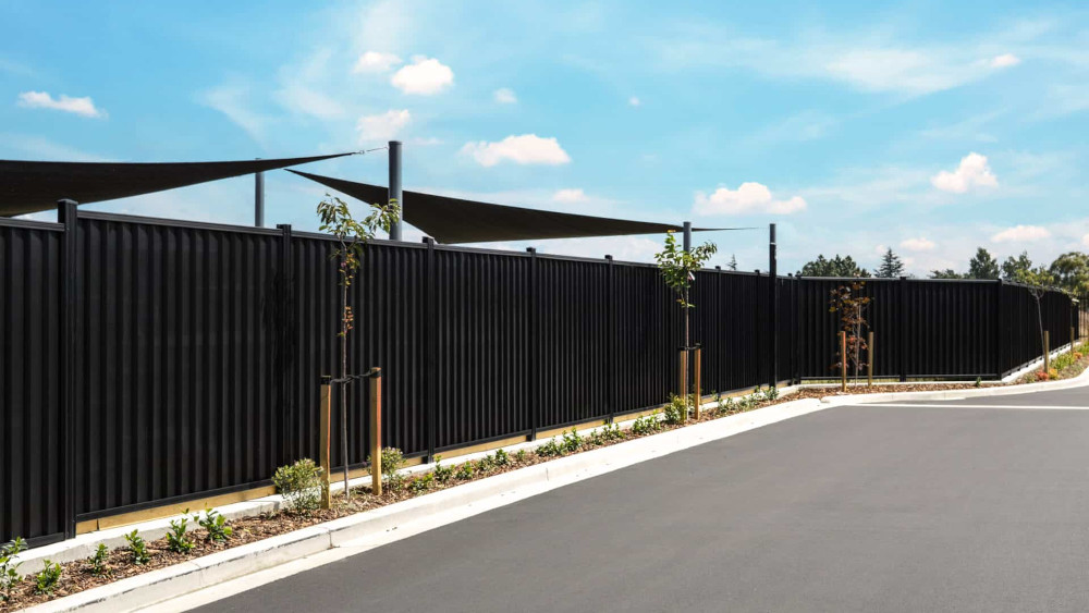 Commercial Stepped Fencing