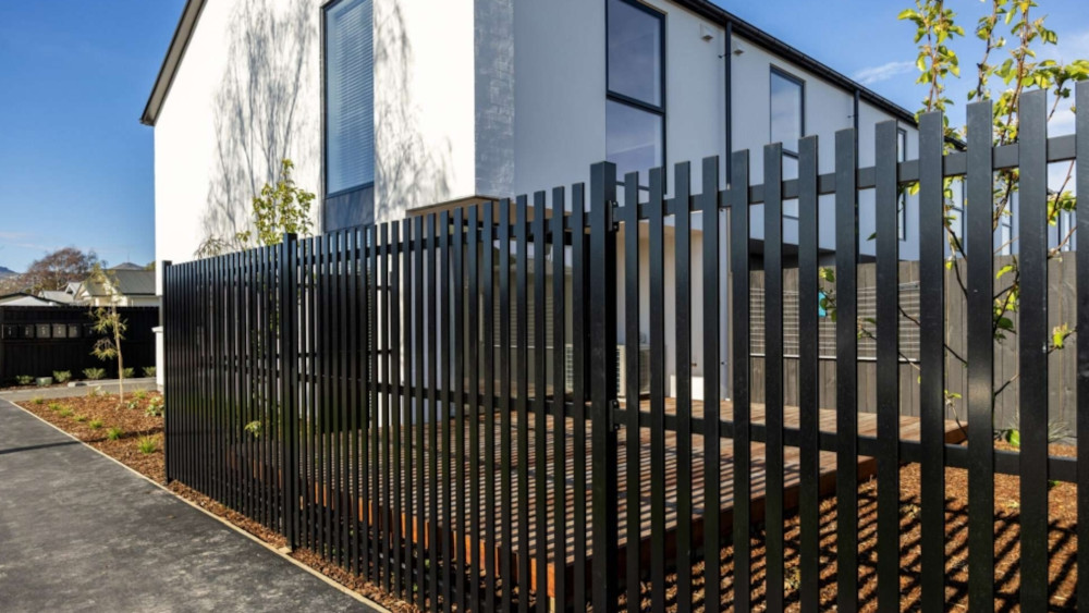 Black Aluminum Picket Fence