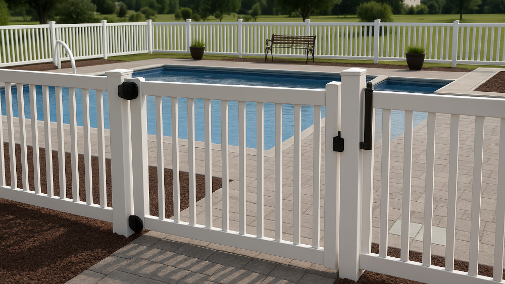 PVC Pool Fence and Gate