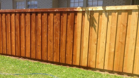 Mid-Project Timber Fence Painting