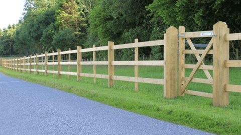Post and Rail Fence Pedestrian Gate